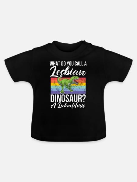 Lesbian Gifts - Baby Bio-T-Shirt mit Rundhals - Schwarz
