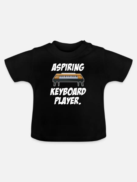 Angehender Keyboarder Walzer Keyboarder - Baby Bio-T-Shirt mit Rundhals - Schwarz