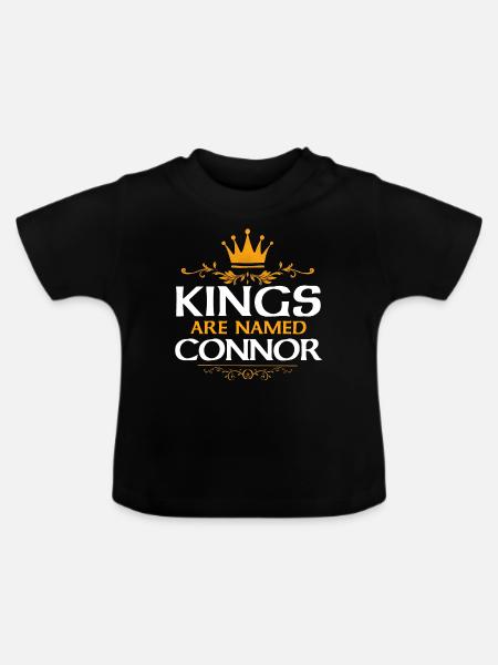 Connor - Baby Bio-T-Shirt mit Rundhals - Schwarz