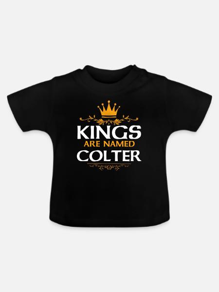 Colter - Baby Bio-T-Shirt mit Rundhals - Schwarz