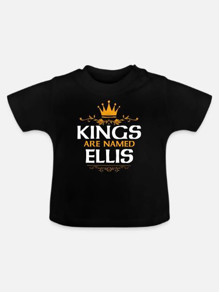 Ellis - Baby Bio-T-Shirt mit Rundhals - Schwarz