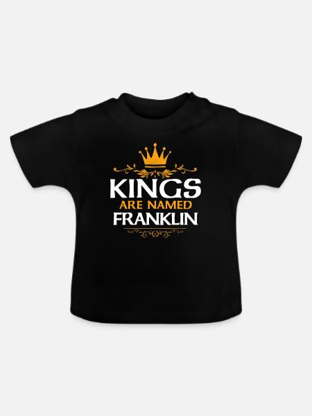Franklin - Baby Bio-T-Shirt mit Rundhals - Schwarz