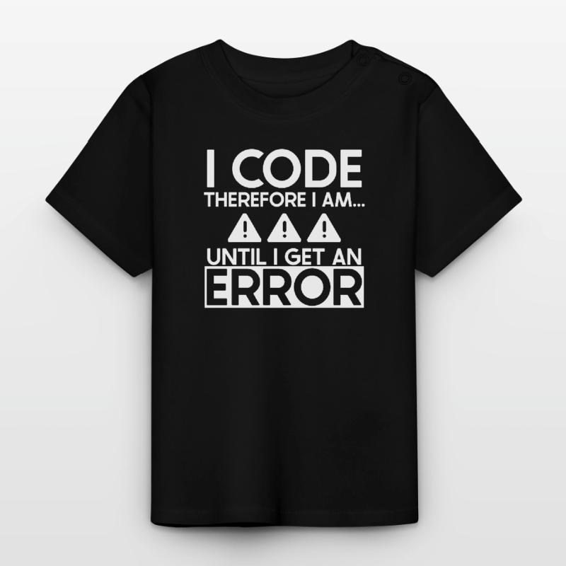Software Developer, Computer Engineer, Nerd Baby Organic T-Shirt with Round Neck