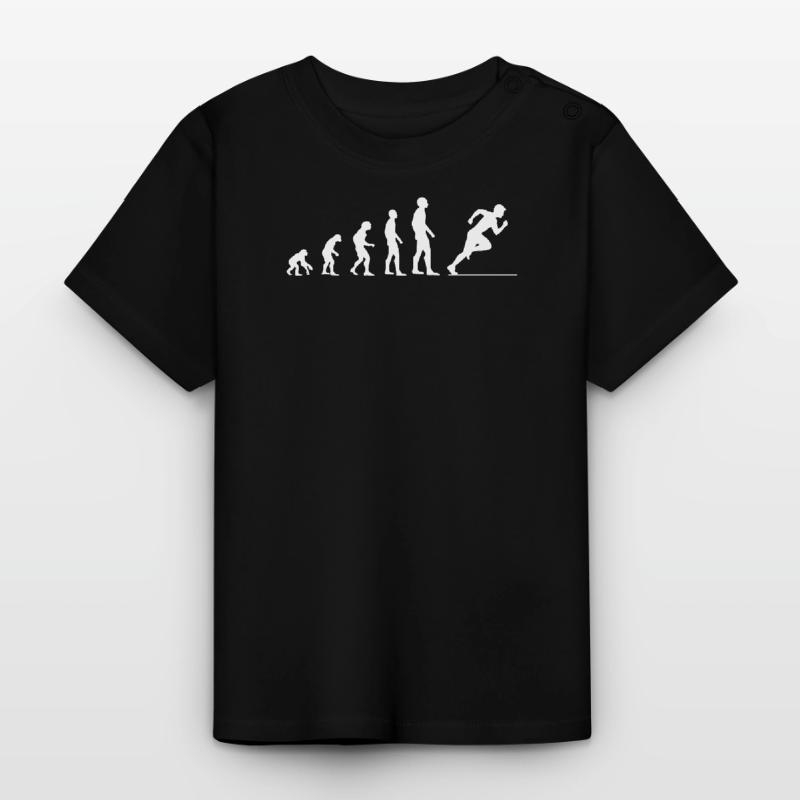 Evolution Sprinter Geschenk Baby Bio-T-Shirt mit Rundhals