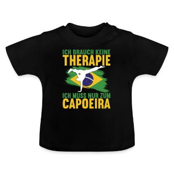Capoeira Capoeirista - Baby Organic T-Shirt with Round Neck - black - Front