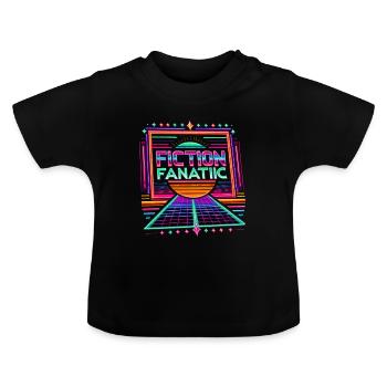 Fanatique de fiction 4 - T-shirt bio col rond Bébé - noir - Devant