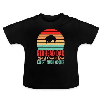 Redhead Gifts - Baby Organic T-Shirt with Round Neck - black - Front