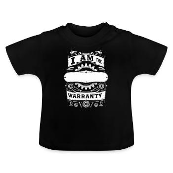 Je suis la garantie 48 - T-shirt bio col rond Bébé - noir - Devant