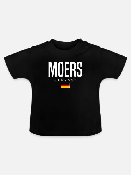 Moers - Baby Bio-T-Shirt mit Rundhals - Schwarz