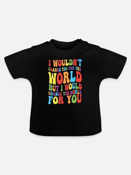 Autismus - Baby Bio-T-Shirt mit Rundhals - Schwarz