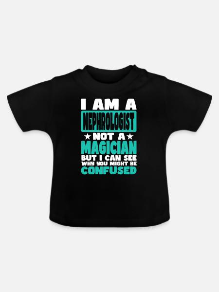 Nephrologe - Baby Bio-T-Shirt mit Rundhals - Schwarz