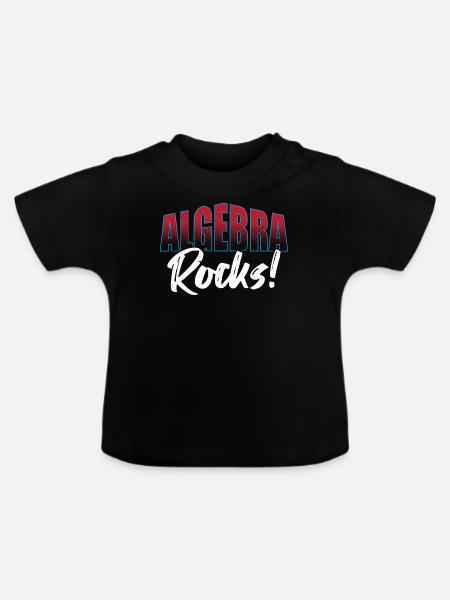 Algebra-Liebhaber Mathematiker Algebra-Lehrer - Baby Bio-T-Shirt mit Rundhals - Schwarz