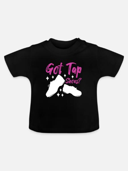 Stepptanz Stepptänzer - Baby Bio-T-Shirt mit Rundhals - Schwarz