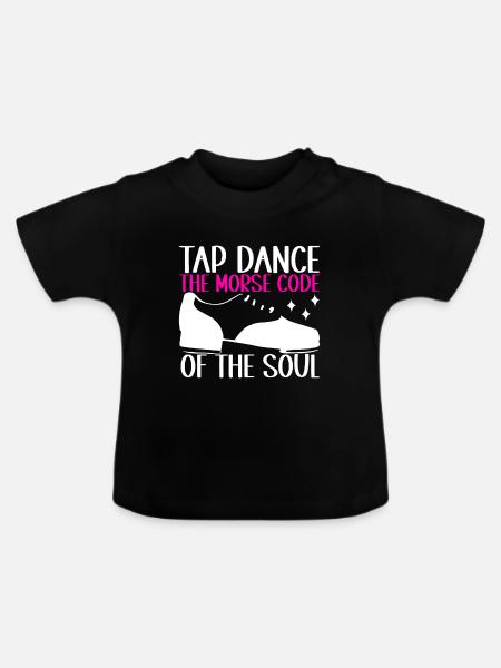 Stepptanz Stepptänzer - Baby Bio-T-Shirt mit Rundhals - Schwarz