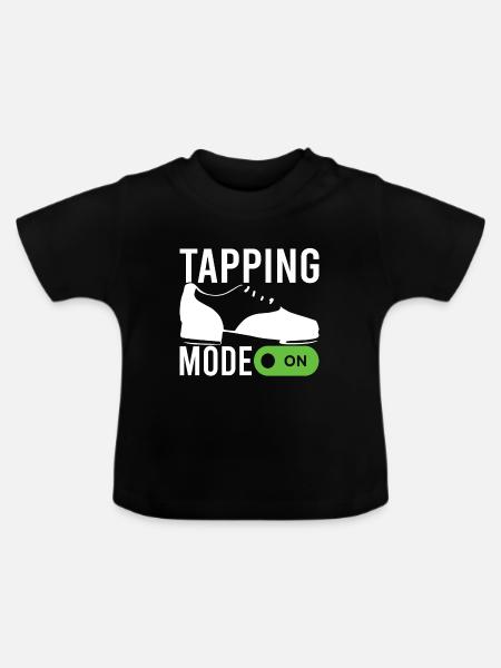 Stepptanz Stepptänzer - Baby Bio-T-Shirt mit Rundhals - Schwarz