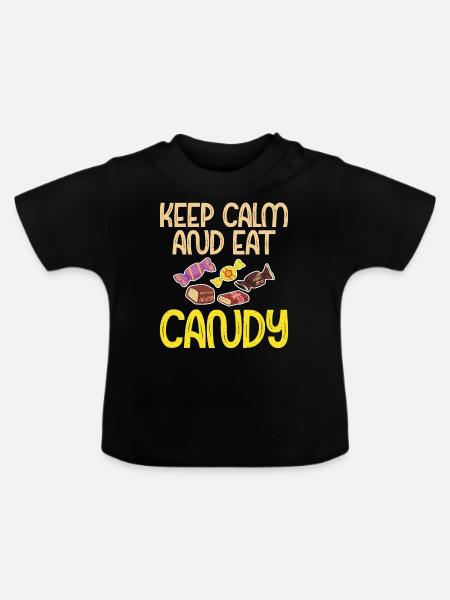 Candy Gift - Baby Bio-T-Shirt mit Rundhals - Schwarz