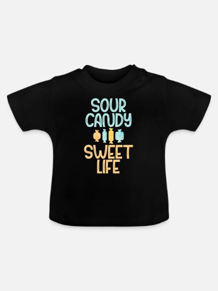 Candy Gift - Baby Bio-T-Shirt mit Rundhals - Schwarz