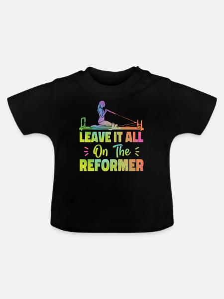 Pilates Instructor Teacher - Baby Bio-T-Shirt mit Rundhals - Schwarz