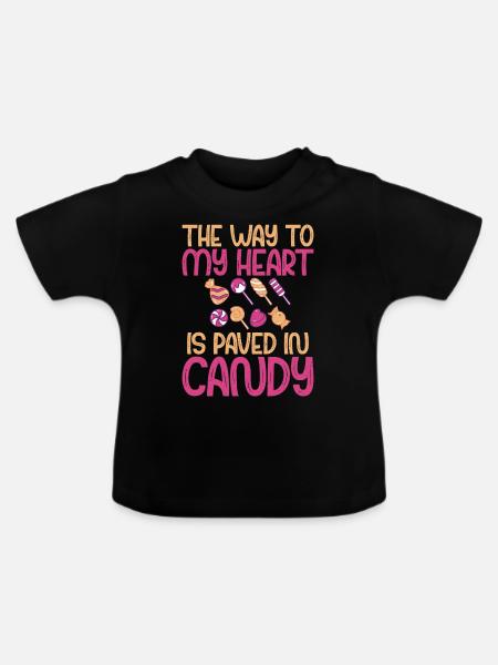 Candy Gift - Baby Bio-T-Shirt mit Rundhals - Schwarz