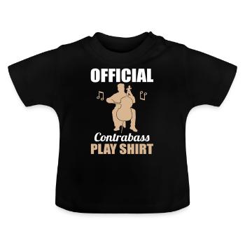 Conception de chemise de jeu Double Bass Master - T-shirt bio col rond Bébé - noir - Devant