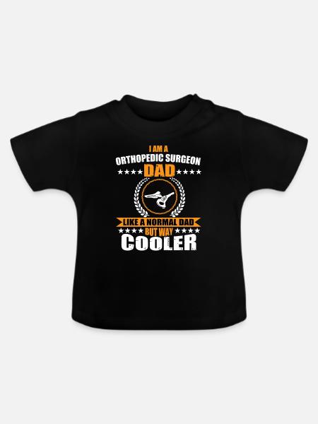 Orthopädischer Chirurg Papa - Baby Bio-T-Shirt mit Rundhals - Schwarz