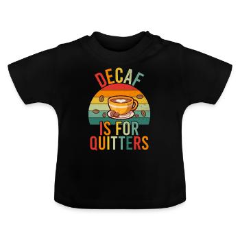 Coffee Gifts - Baby Bio-T-Shirt mit Rundhals - Schwarz - Vorne