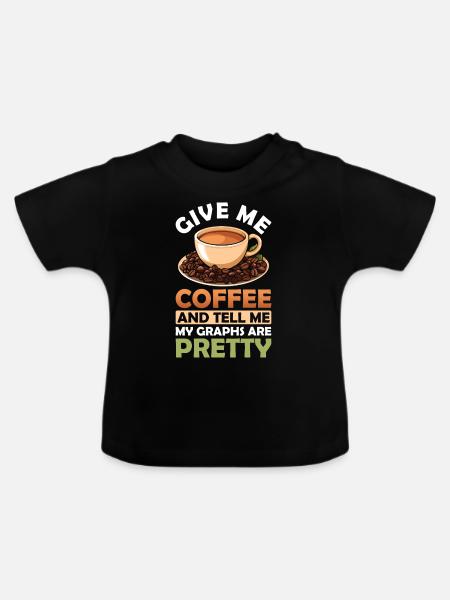 Statistiker Graphen Datenanalyst Techniker - Baby Bio-T-Shirt mit Rundhals - Schwarz