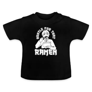 Bol de Ramen Manga Anime - T-shirt bio col rond Bébé - noir - Devant