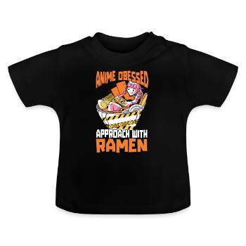 Bol de Ramen Manga Anime - T-shirt bio col rond Bébé - noir - Devant