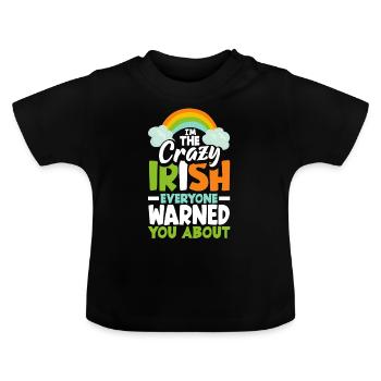 Drôle d’Irlandais, Irlande, Cadeau - T-shirt bio col rond Bébé - noir - Devant