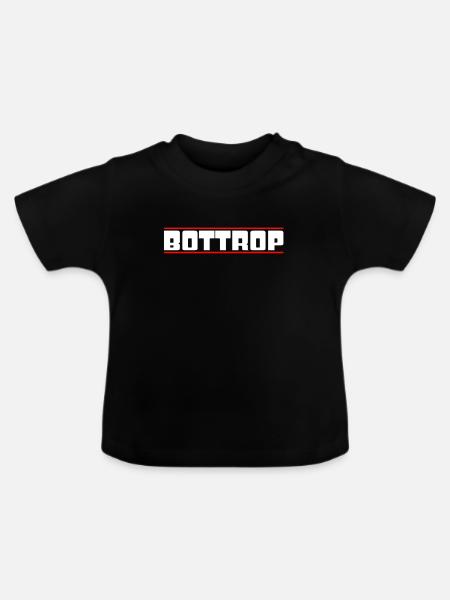 Bottrop - Baby Bio-T-Shirt mit Rundhals - Schwarz