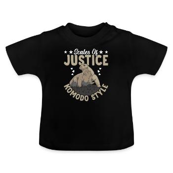 Balance de la Justice Komodo Dragon Propriétaire - T-shirt bio col rond Bébé - noir - Devant