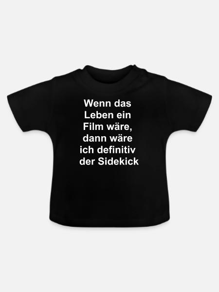 Life of Laughter Geschenk - Baby Bio-T-Shirt mit Rundhals - Schwarz