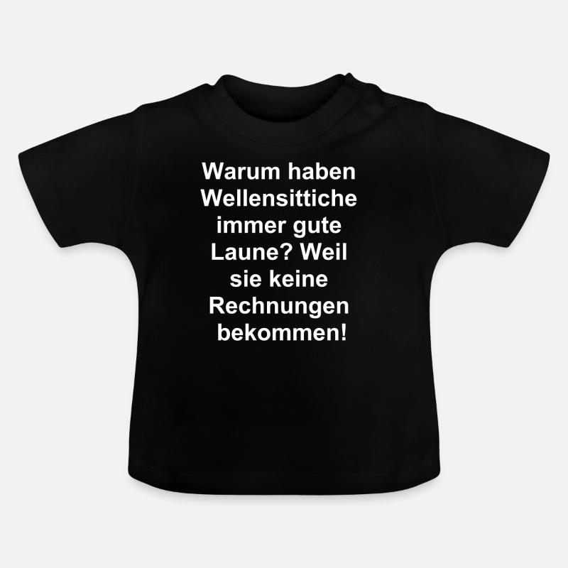 Geschenkidee für Vogelfreunde - Baby Bio-T-Shirt mit Rundhals - Schwarz