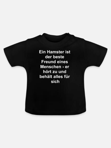 Persönliches Geschenk - Baby Bio-T-Shirt mit Rundhals - Schwarz