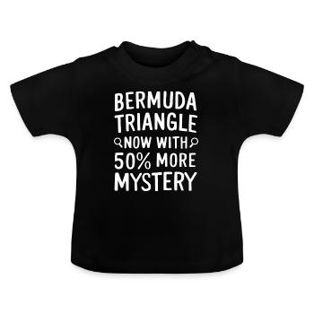 Mysteriöses Verschwindenlassen Im Bermudadreieck - Baby Bio-T-Shirt mit Rundhals - Schwarz - Vorne