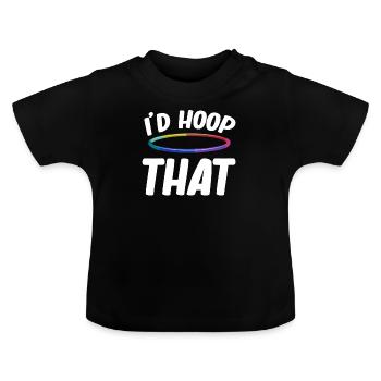 J'aimerais ces drôles de jongleurs de pneus - T-shirt bio col rond Bébé - noir - Devant