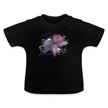 Explorer. - T-shirt bio col rond Bébé - noir - Devant