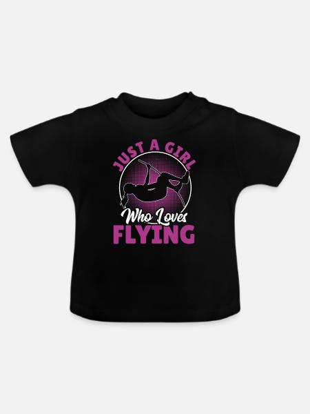Stabhochspringer-Geschenk - Baby Bio-T-Shirt mit Rundhals - Schwarz