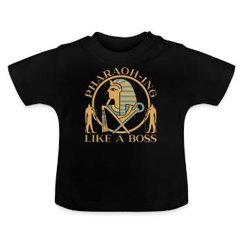 Pharaon comme un - T-shirt bio col rond Bébé - noir - Devant