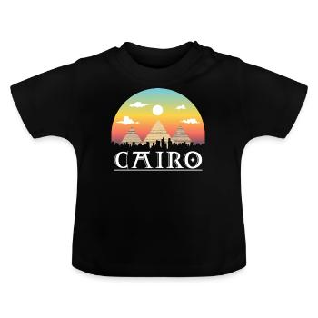 Cairo - Baby Organic T-Shirt with Round Neck - black - Front