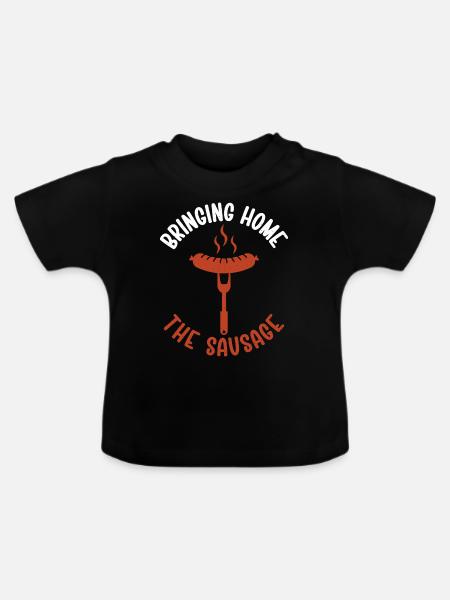 Sausage Lover - Baby Bio-T-Shirt mit Rundhals - Schwarz