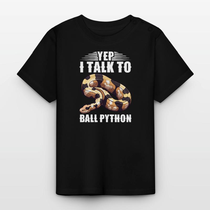 Boule de banane Python Herpétologiste Boule de corail T-shirt bio col rond Bébé