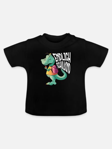 School 1. Grade - Baby Bio-T-Shirt mit Rundhals - Schwarz