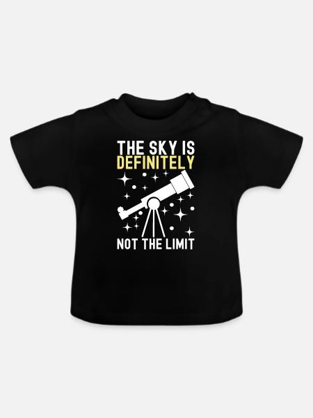 Atronome Astronomie - Baby Bio-T-Shirt mit Rundhals - Schwarz