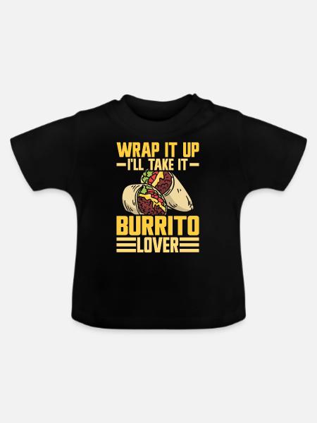 Burrito Gift - Baby Bio-T-Shirt mit Rundhals - Schwarz