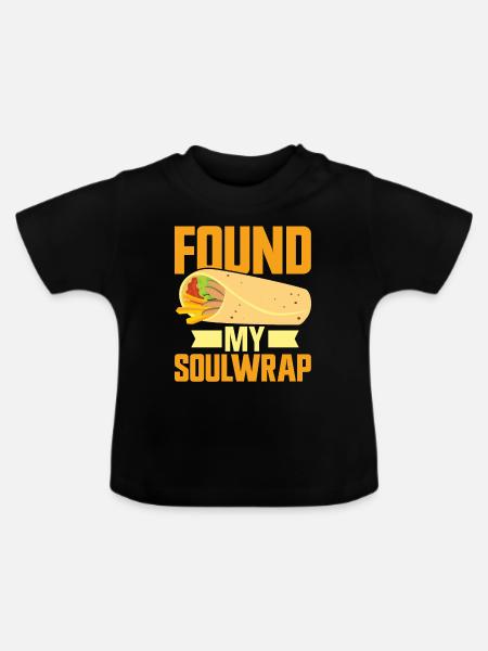 Burrito Gift - Baby Bio-T-Shirt mit Rundhals - Schwarz