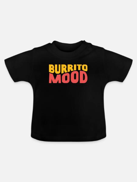 Burrito Gift - Baby Bio-T-Shirt mit Rundhals - Schwarz
