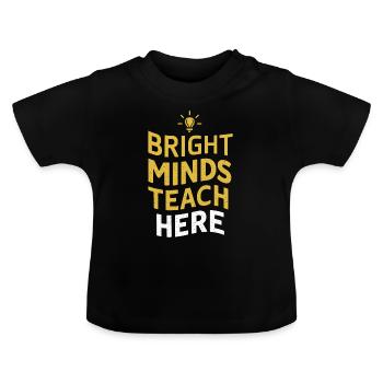 Homeschool Mom Dad Family Life Community Journey - Baby Organic T-Shirt with Round Neck - black - Front