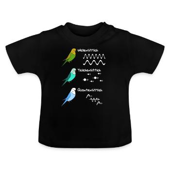 Quantensprung Physiker Physik Technologie Wissen - Baby Bio-T-Shirt mit Rundhals - Schwarz - Vorne